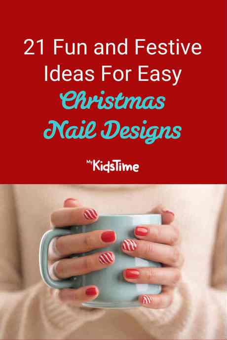 easy-designs-of-christmas-nails-75_12 Modele ușoare de unghii de Crăciun