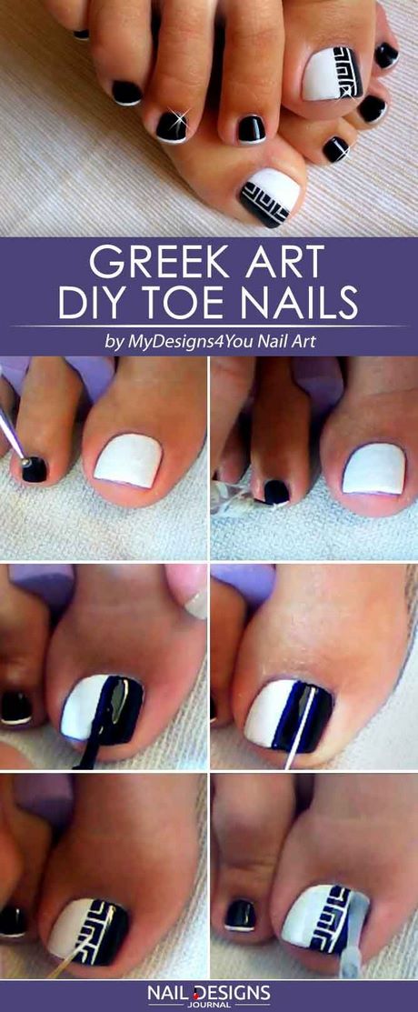 easy-diy-toe-nail-designs-63_18 Ușor diy toe unghii modele