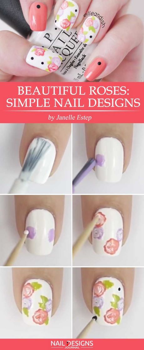 easy-flower-nail-designs-step-by-step-01_2 Design ușor de unghii de flori pas cu pas