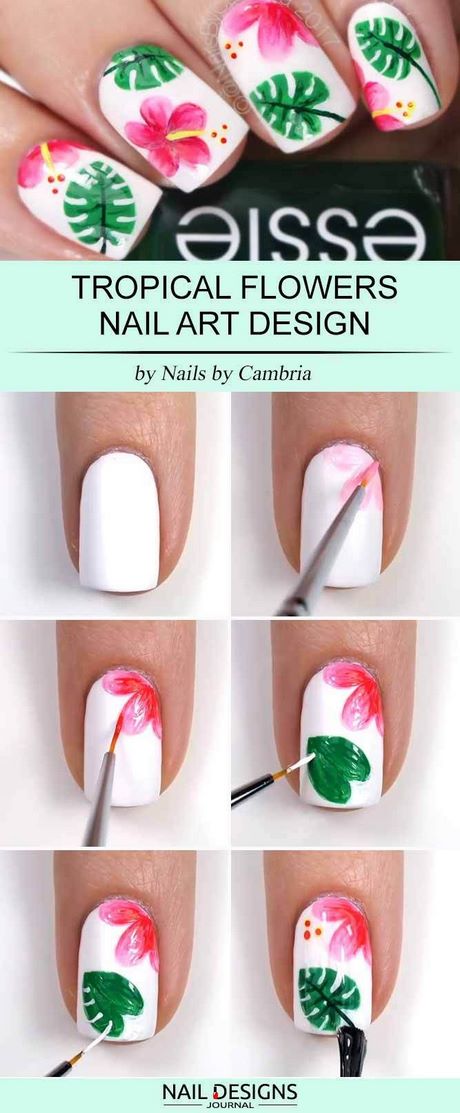 easy-flower-nail-designs-step-by-step-01_8 Design ușor de unghii de flori pas cu pas