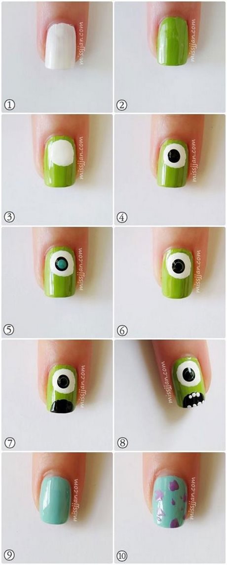 easy-halloween-nail-art-for-beginners-42 Ușor de halloween nail art pentru incepatori