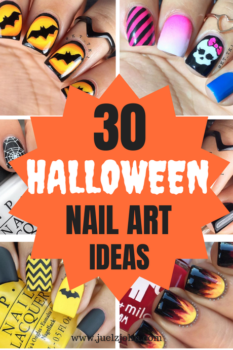 easy-halloween-nail-art-for-beginners-42 Ușor de halloween nail art pentru incepatori