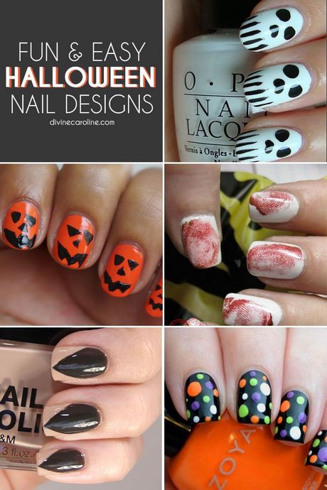 easy-halloween-nail-art-for-beginners-42_2 Ușor de halloween nail art pentru incepatori