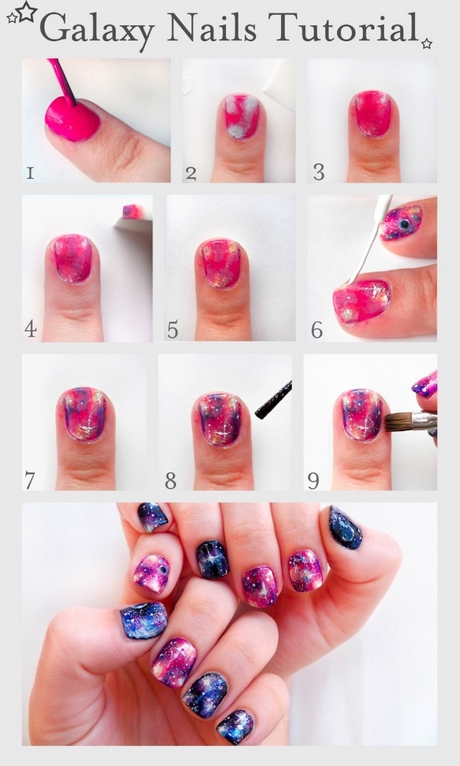 easy-nail-art-designs-for-teenagers-step-by-step-25_16 Design ușor de unghii pentru Adolescenți pas cu pas