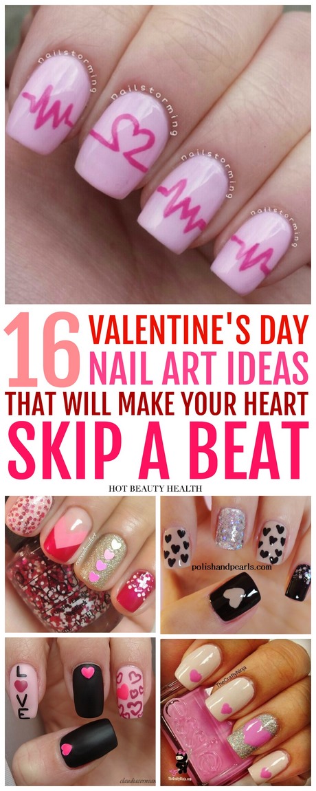 easy-nail-art-for-valentines-day-48_11 Easy nail art pentru Ziua Îndrăgostiților