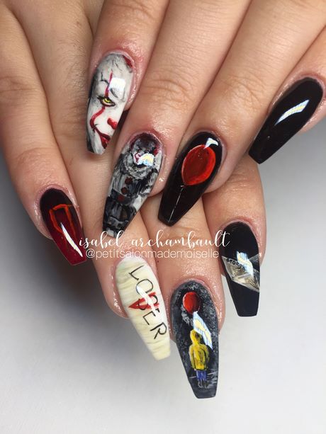 easy-to-do-halloween-nails-67_6 Ușor de făcut unghiile de halloween