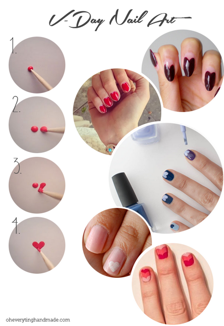 easy-valentines-day-nails-92 Ușor Ziua Îndrăgostiților cuie