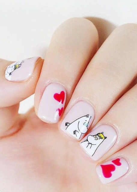 easy-valentines-day-nails-92_14 Ușor Ziua Îndrăgostiților cuie