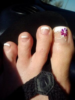 Manichiura franceză toe unghii modele