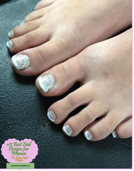 french-manicure-toe-nail-designs-20_3 Manichiura franceză toe unghii modele