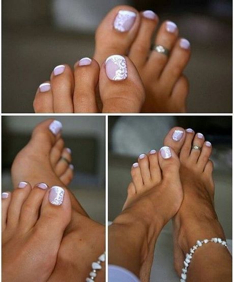 french-manicure-toe-nail-designs-20_9 Manichiura franceză toe unghii modele