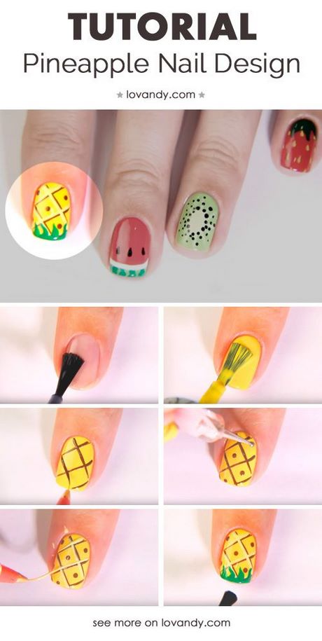 fruit-nail-art-designs-step-by-step-05_17 Fructe nail art modele pas cu pas