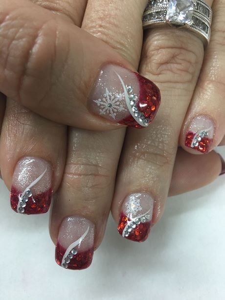 gel-christmas-nail-designs-34_9 Gel de Crăciun modele de unghii