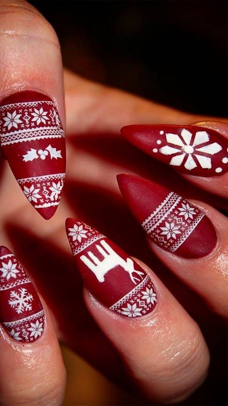 gel-nail-polish-christmas-designs-24_7 Gel lac de unghii modele de Crăciun