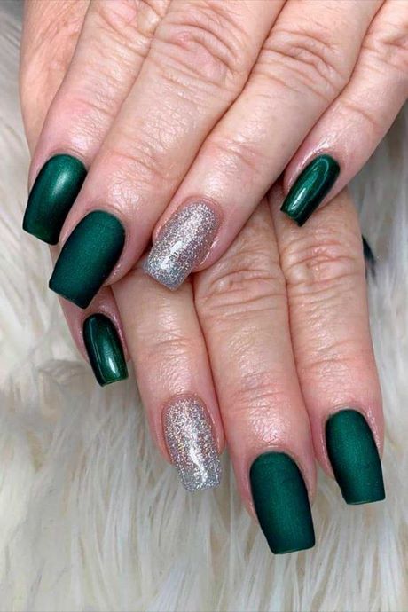 green-and-silver-nail-designs-11_2 Modele de Unghii verzi și argintii