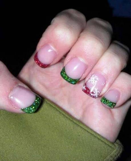 green-christmas-nails-designs-44_7 Modele de Unghii verzi de Crăciun