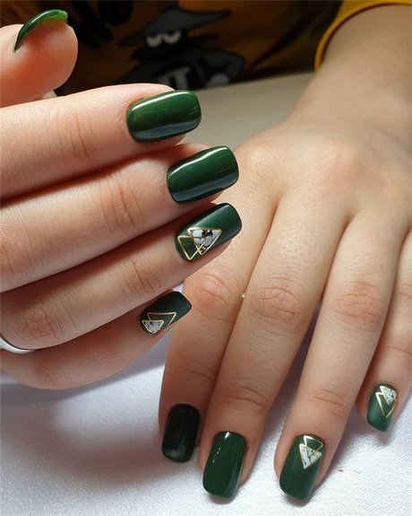 green-gel-nail-designs-11_14 Modele de unghii cu gel verde