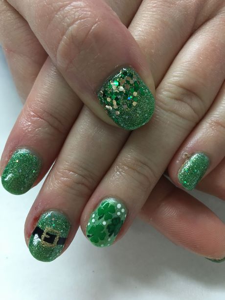 green-gel-nail-designs-11_16 Modele de unghii cu gel verde