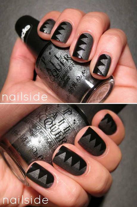 grey-nail-polish-designs-75_6 Modele de lacuri de unghii gri