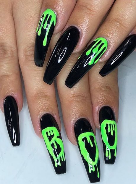 halloween-coffin-nail-designs-96_4 Halloween sicriu unghii modele