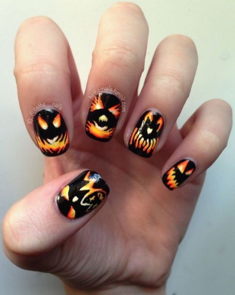halloween-nail-color-ideas-86_16 Idei de culoare pentru unghii de Halloween