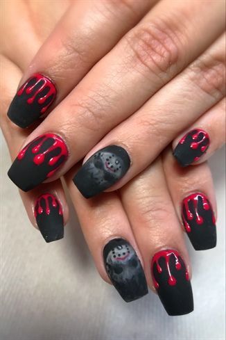 halloween-nail-designs-acrylic-nails-20_16 Halloween unghii modele unghii acrilice