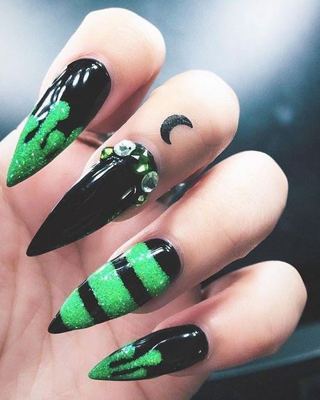 halloween-nail-designs-acrylic-nails-20_5 Halloween unghii modele unghii acrilice