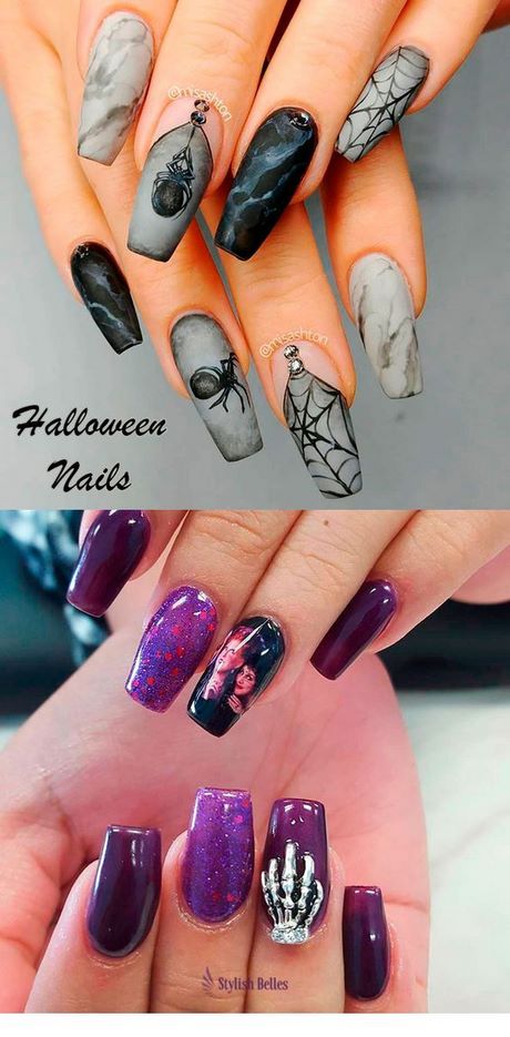 halloween-nail-designs-spider-web-59_17 Halloween nail designs spider web