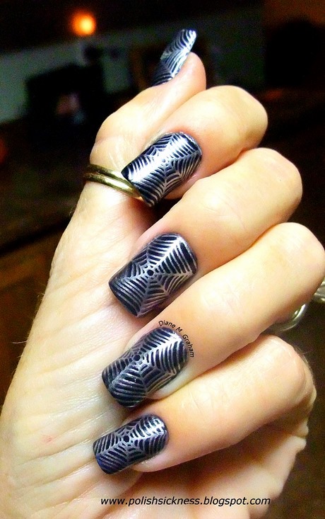 halloween-nail-designs-spider-web-59_9 Halloween nail designs spider web