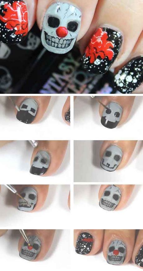 halloween-simple-nail-art-26_14 Halloween simplu nail art