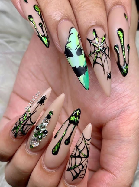 halloween-spider-nail-designs-29 Halloween spider unghii modele