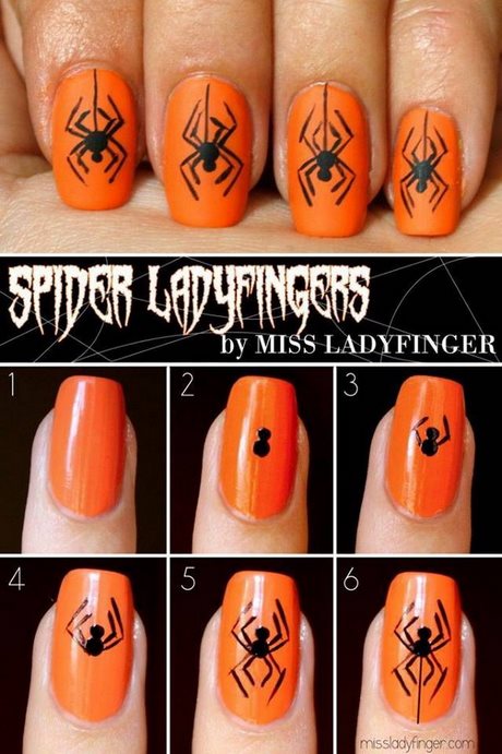 halloween-spider-nail-designs-29_11 Halloween spider unghii modele