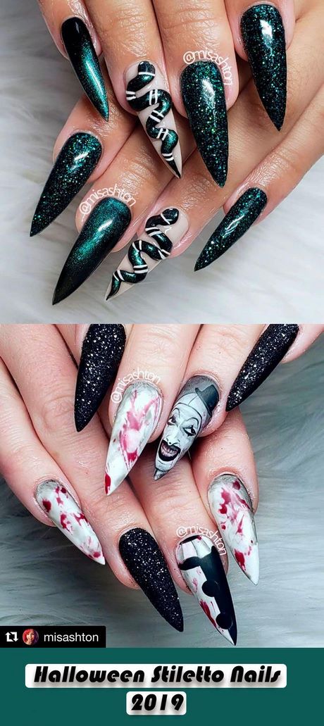 halloween-stiletto-nail-designs-69_8 Modele de unghii stiletto de Halloween