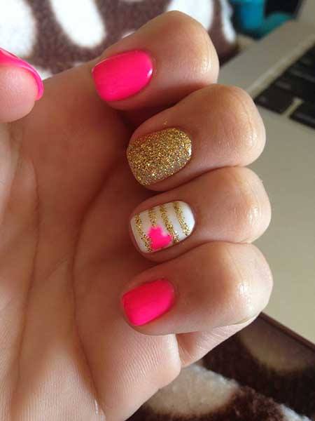 hot-pink-nail-art-ideas-84_13 Idei de unghii roz roz