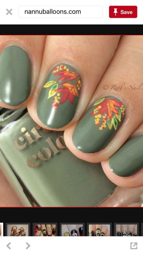 ideas-for-autumn-color-nails-39_10 Idei pentru unghiile de culoare de toamnă