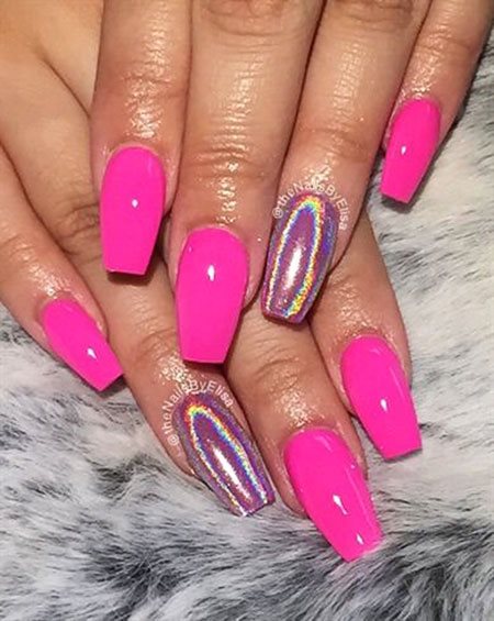 ideas-for-bright-pink-nails-76_5 Idei pentru unghii roz roz
