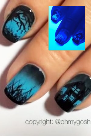 ideas-for-spooky-nails-92_2 Idei pentru unghii infricosatoare
