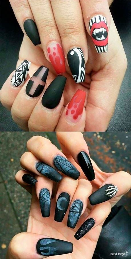 ideas-for-spooky-nails-92_3 Idei pentru unghii infricosatoare