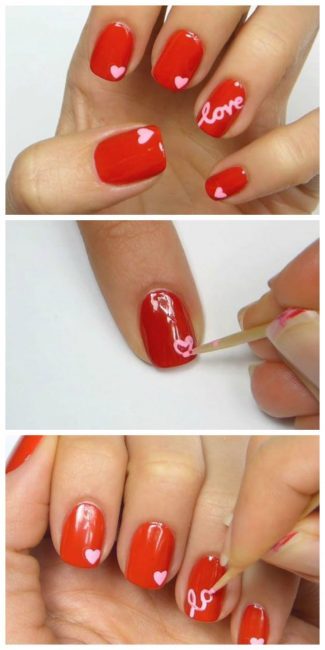 idee-per-unghie-di-valentino-39_6 Idee pe unghie di Valentino