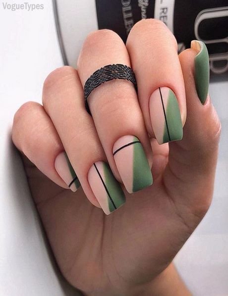 khaki-green-nail-designs-03_9 Modele de unghii verde Kaki