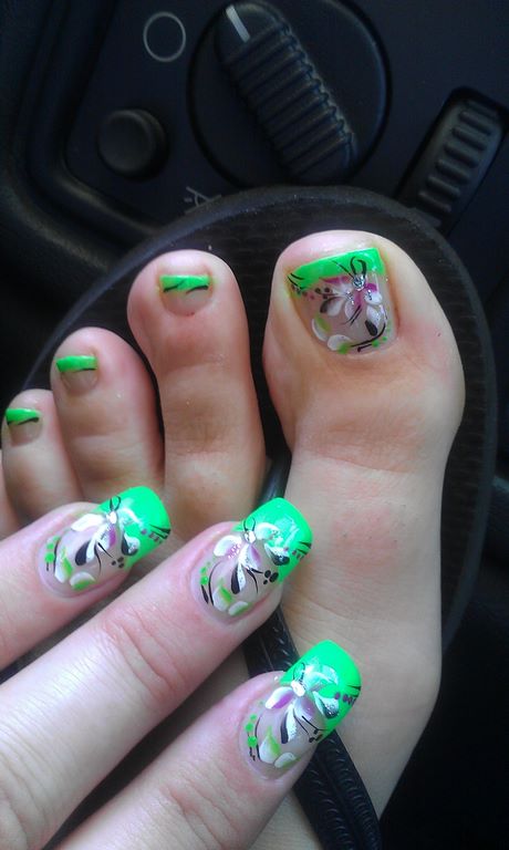 lime-green-toe-nail-designs-12_4 Var verde deget de la picior modele de unghii