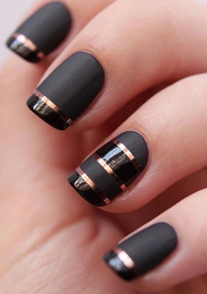 maroon-and-black-nail-designs-19_6 Modele de unghii maro și negru