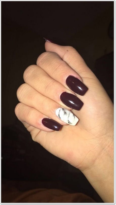 maroon-and-black-nail-designs-19_9 Modele de unghii maro și negru