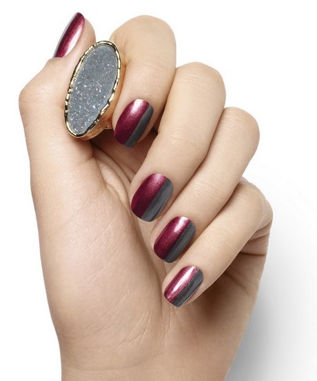 maroon-color-nails-with-design-26_11 Unghii de culoare maro cu design