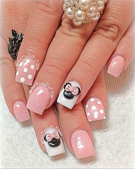 minnie-mouse-nail-ideas-12_15 Minnie mouse idei de unghii