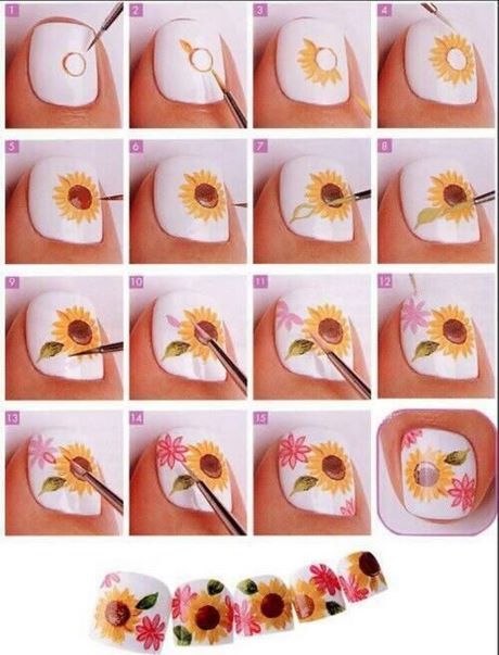 nail-art-design-flowers-step-by-step-86_13 Nail art design flori pas cu pas