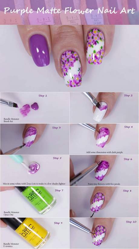 nail-art-design-flowers-step-by-step-86_6 Nail art design flori pas cu pas