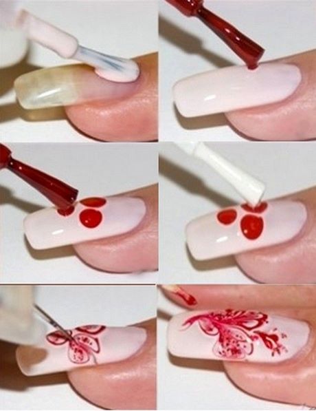 nail-art-design-simple-step-by-step-90_15 Nail art design simplu pas cu pas