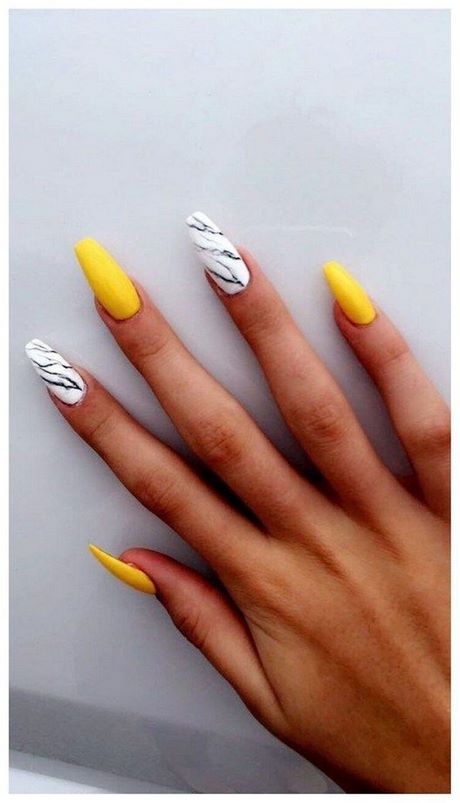 nail-art-design-yellow-37_10 Nail art design galben