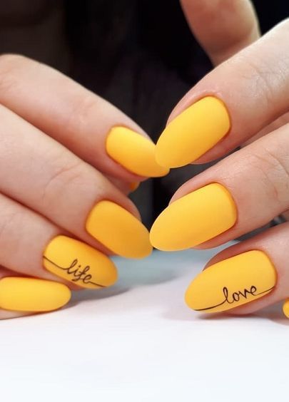 nail-art-design-yellow-37_15 Nail art design galben